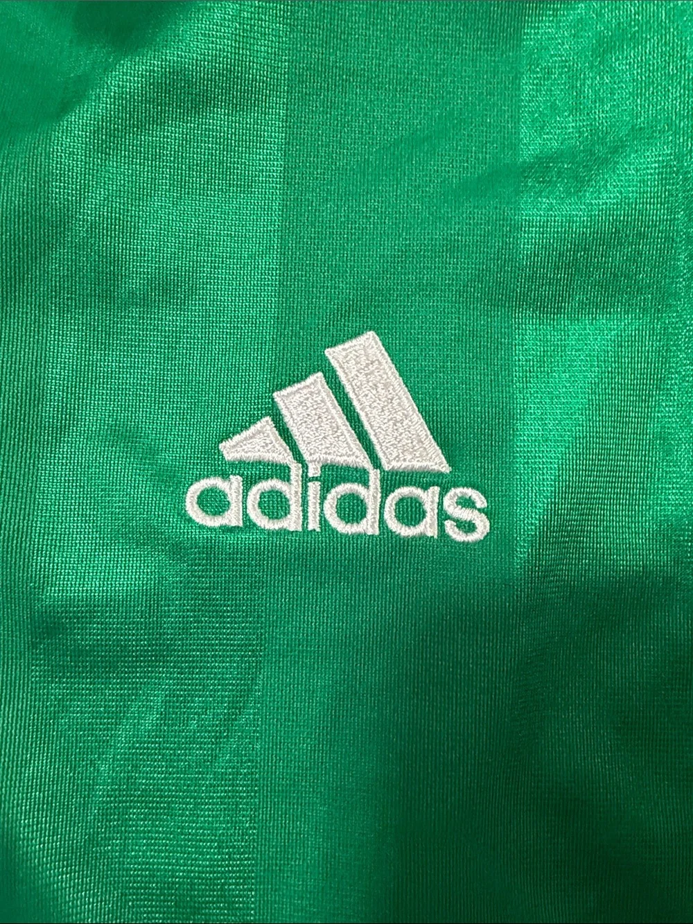 adidas Green Mexico Soccer Jersey with White Trim - men’s small
